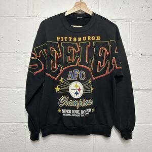 Vintage NFL Pittsburgh Steelers 1996 Spellout Sweatshirt